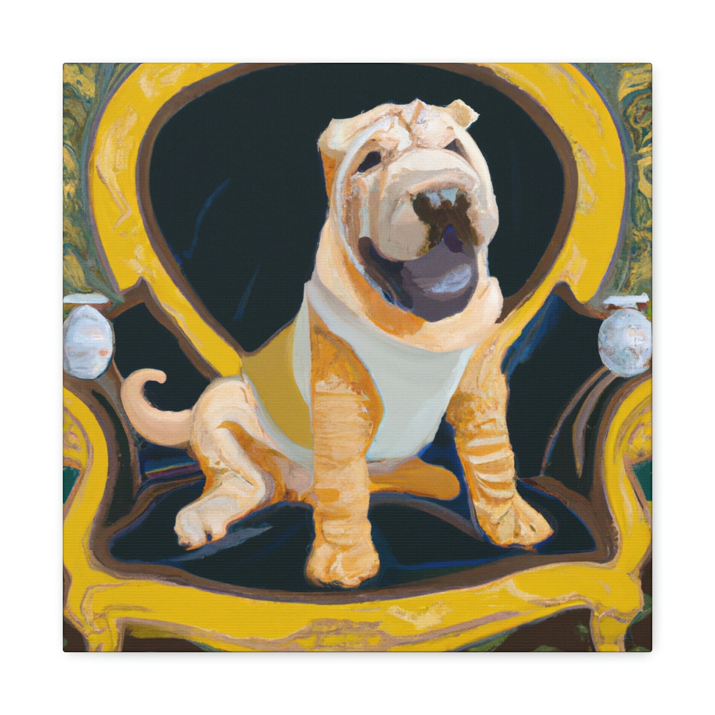 "Shining Shar Pei Splendor" - Canvas