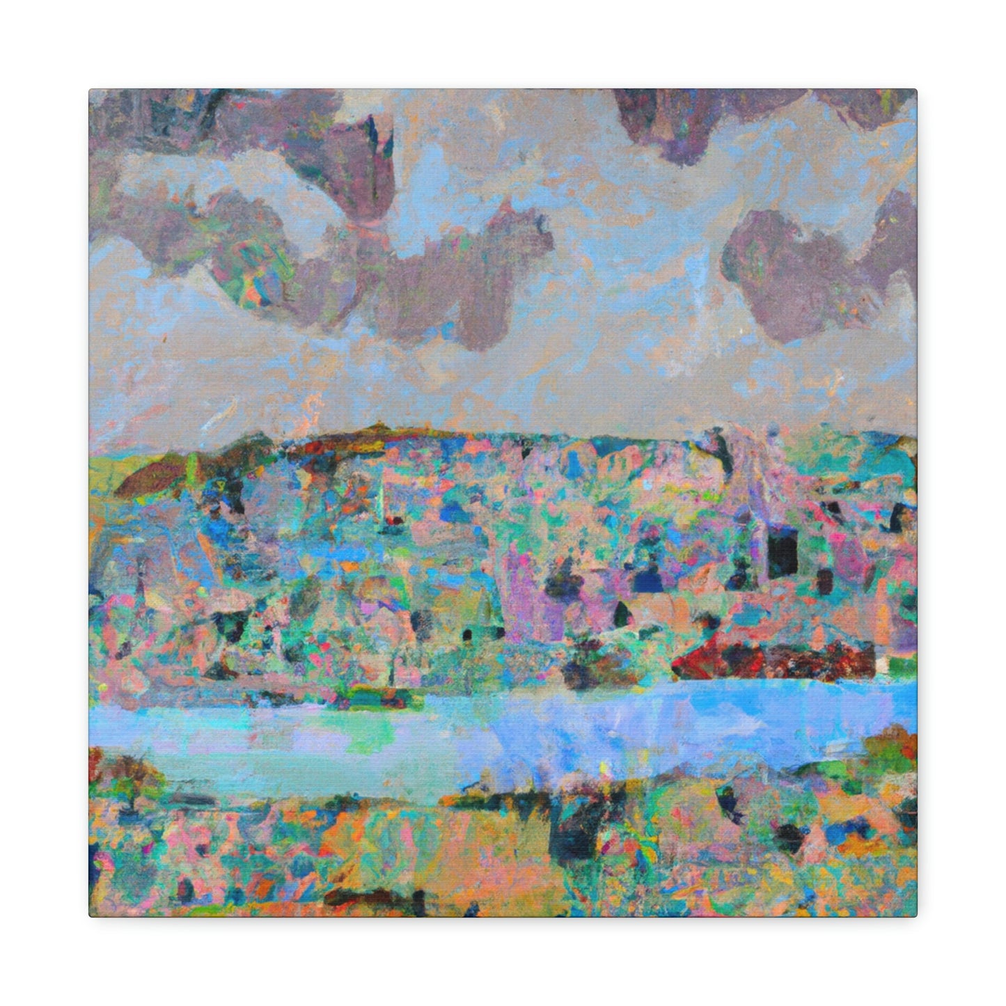 "Lakeside Abstraction Expression" - Canvas