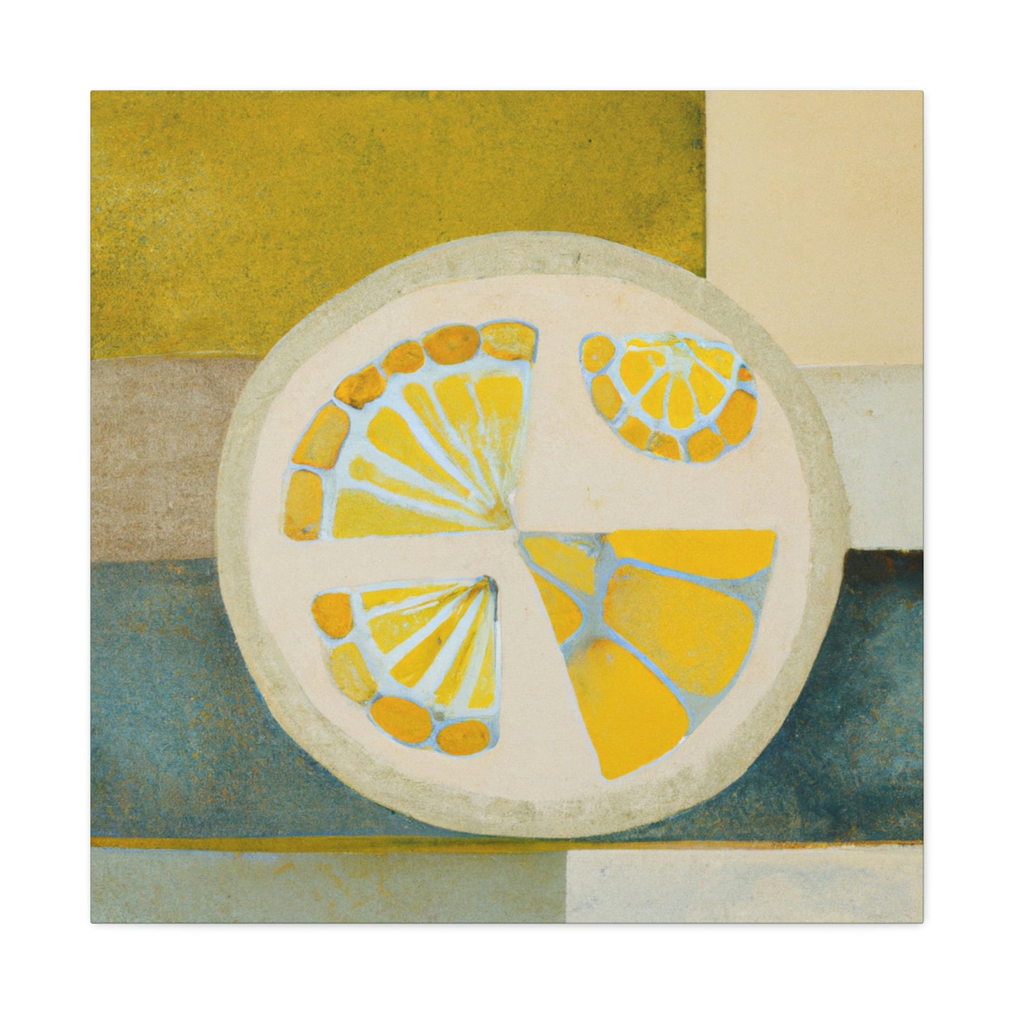 Lemons in Art Deco - Canvas