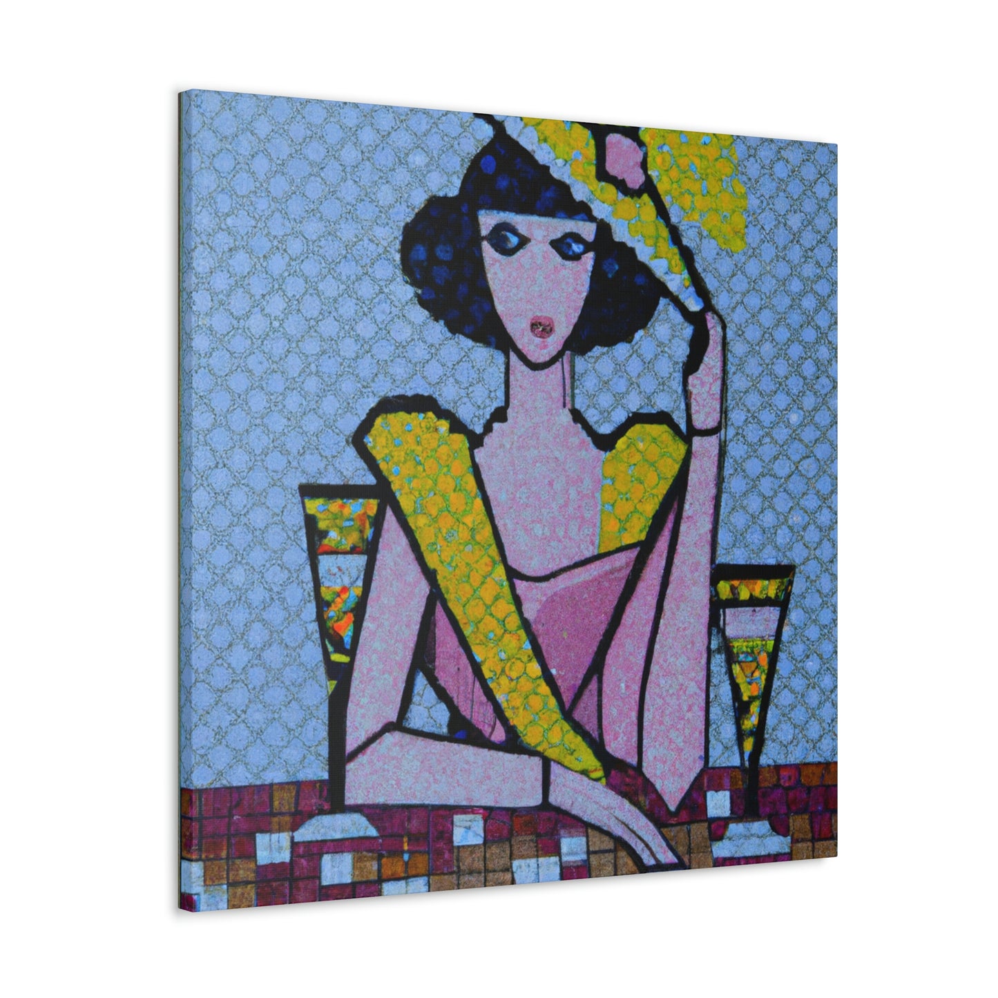 "Art Deco Pointillisme" - Canvas