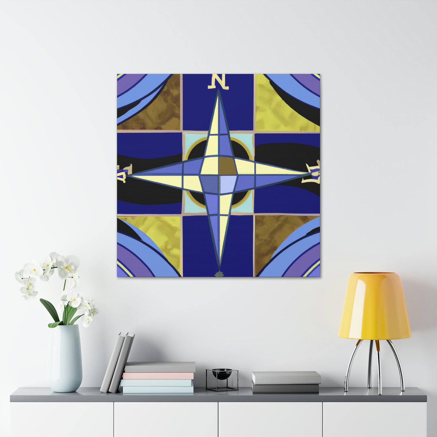 "Compass of Glamour" - Canvas