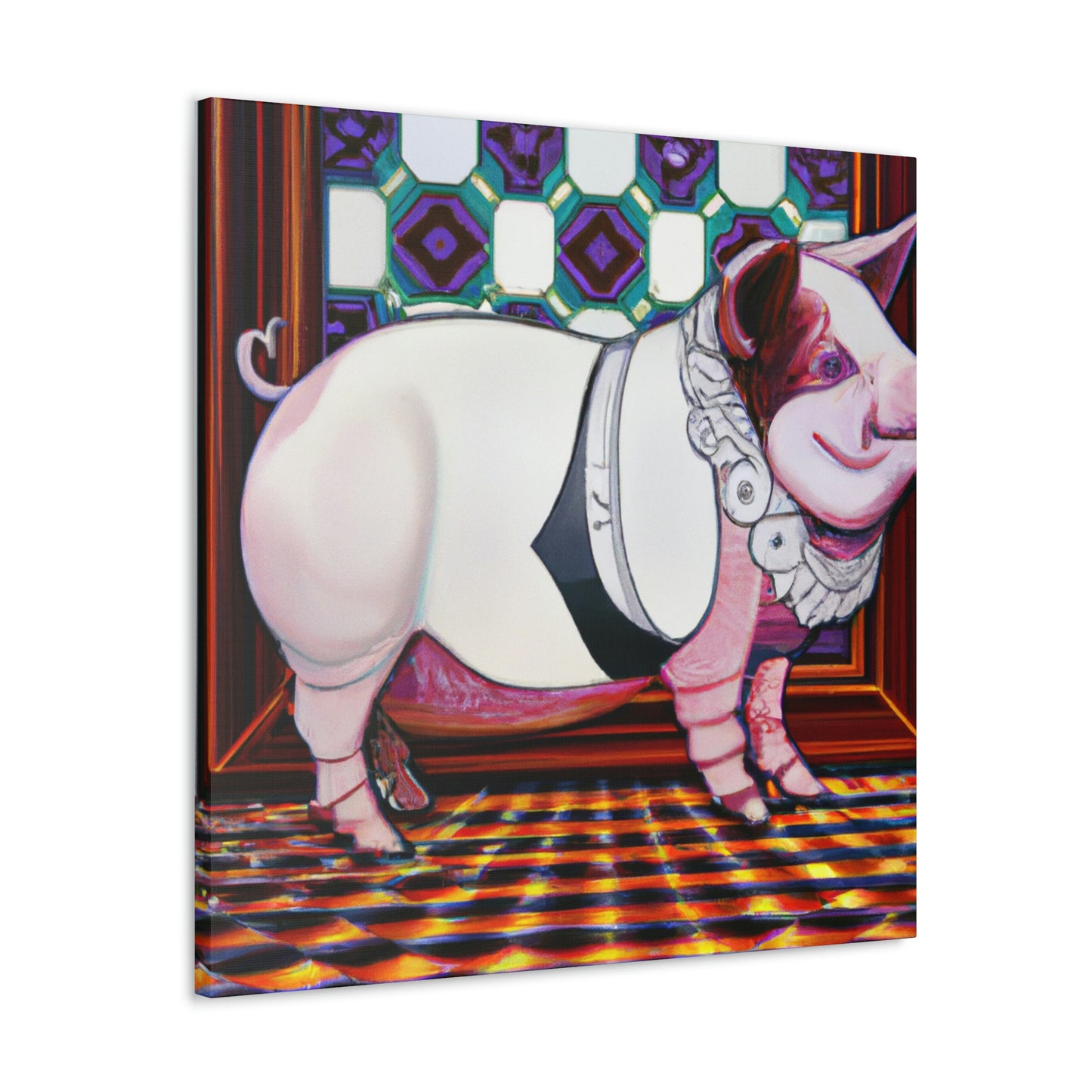 "Piggy Power Dance!" - Canvas