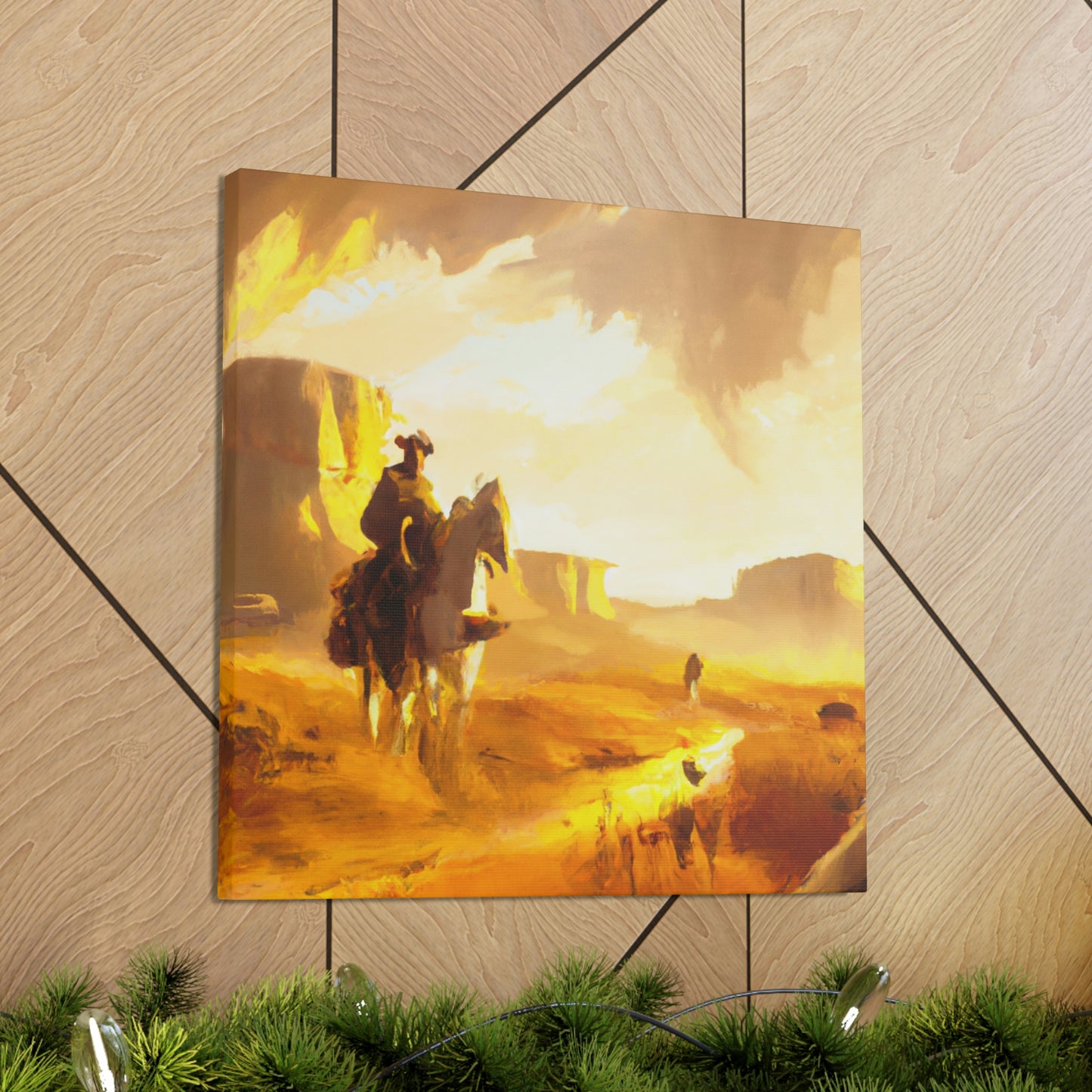 Western Landscape Dawn - Canvas