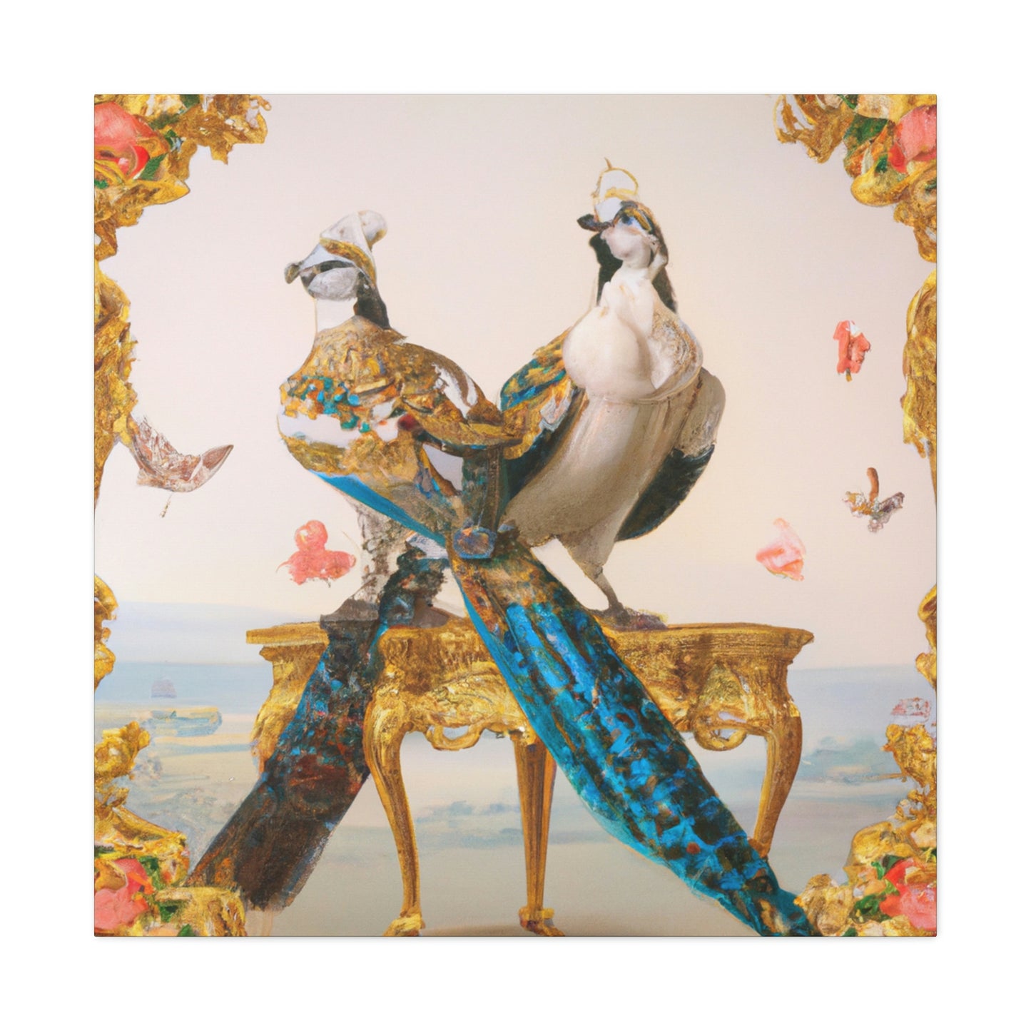 "Birds of the Rococo" - Canvas