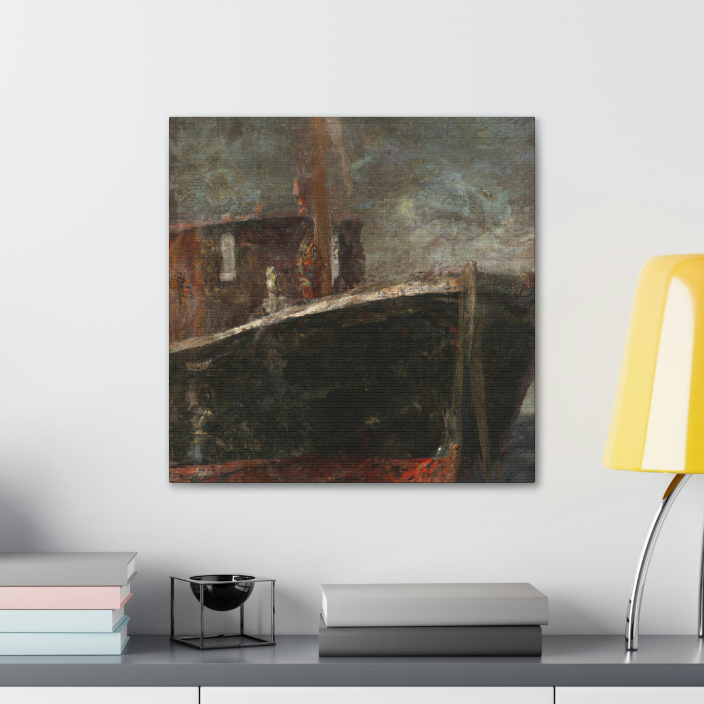 Sailing at Moonlight Beach - Canvas