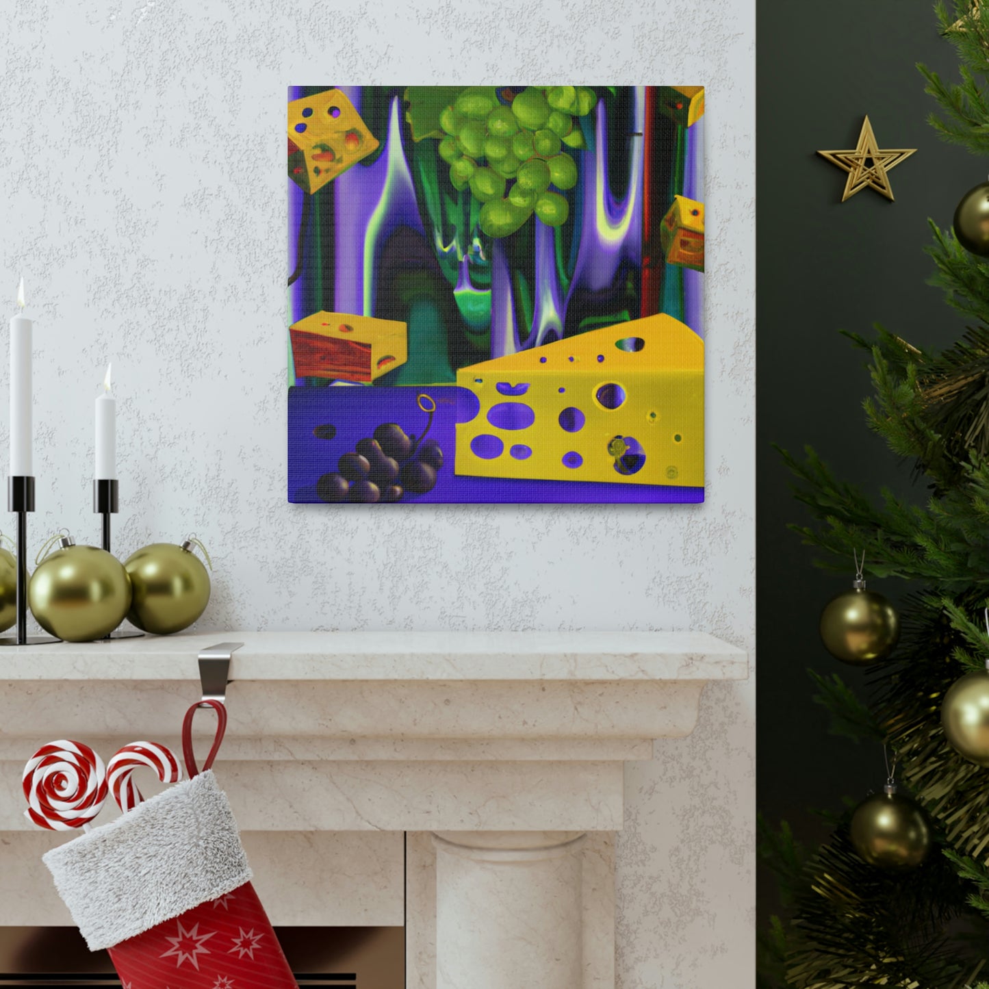 Cheese and Grapes Dream - Canvas