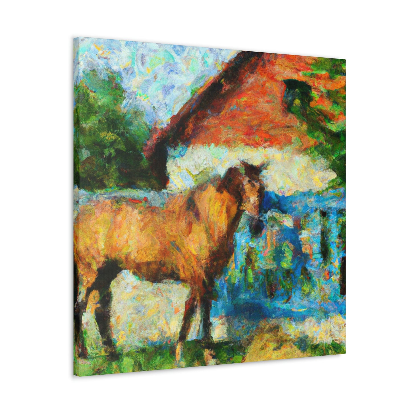 "Horse in Motion Impression" - Canvas