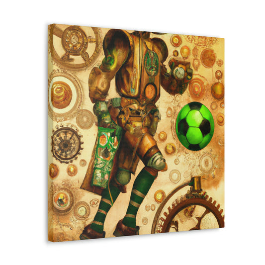 Soccer in Steampunk Age - Canvas