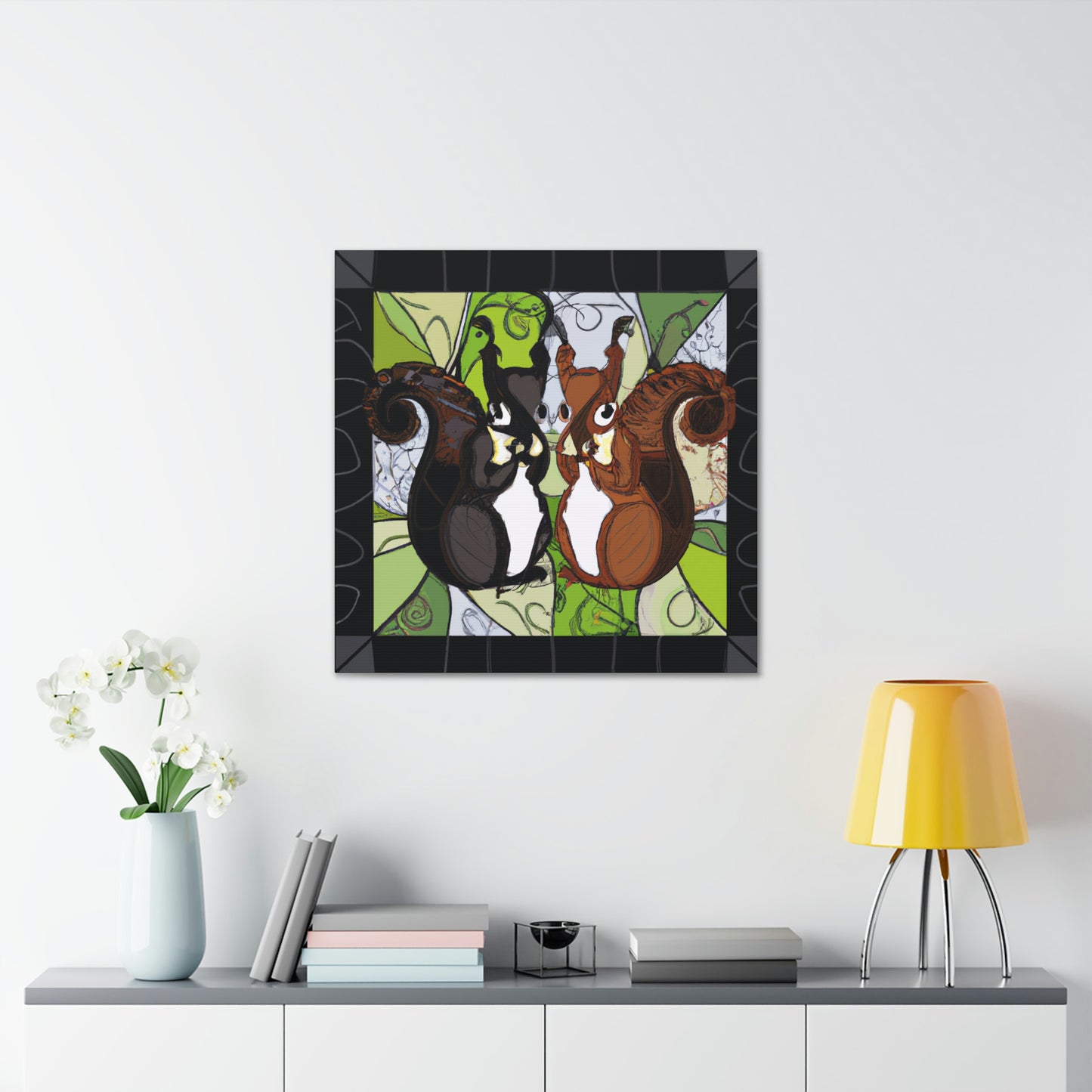 Squirrels in Motion - Canvas