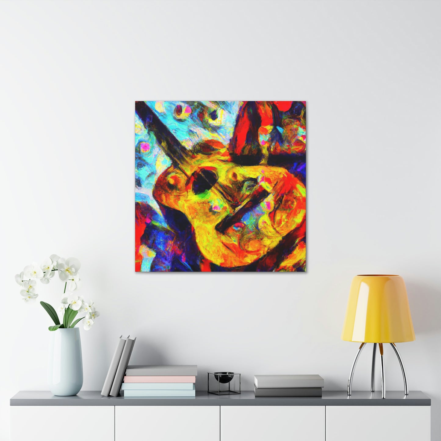 "Guitar Strummed Harmony" - Canvas