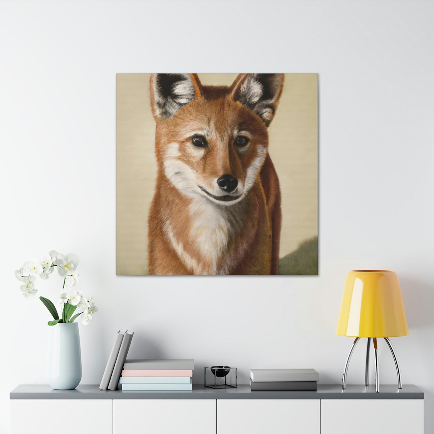 Dhole in Hyperrealism - Canvas