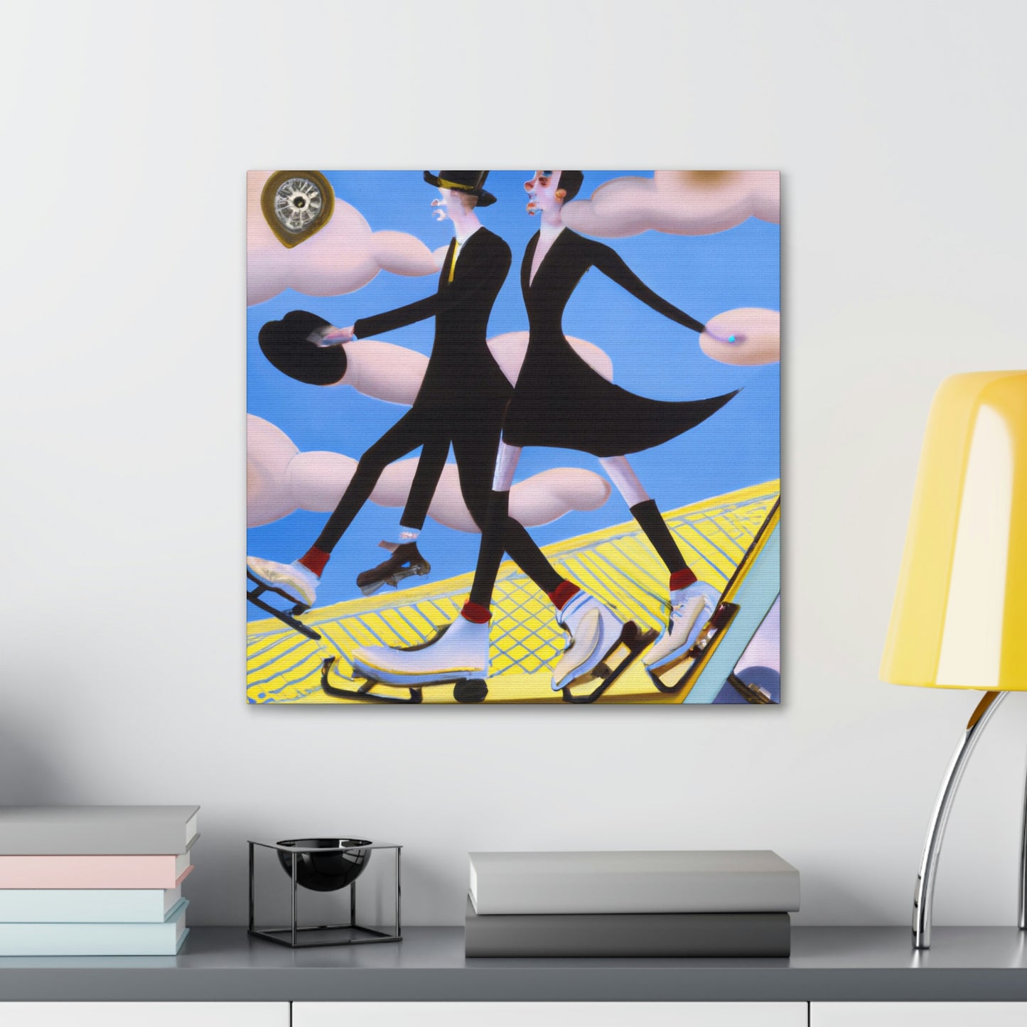 "Skating in the Jazz Age" - Canvas