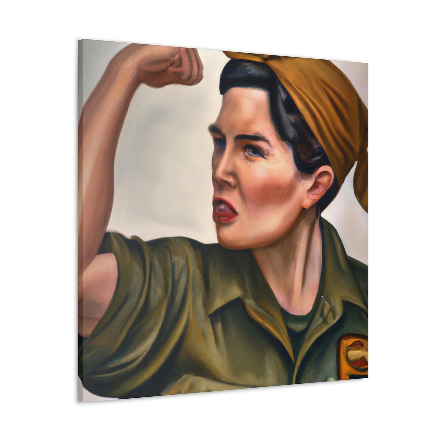 "Rosie the Riveter Stands" - Canvas