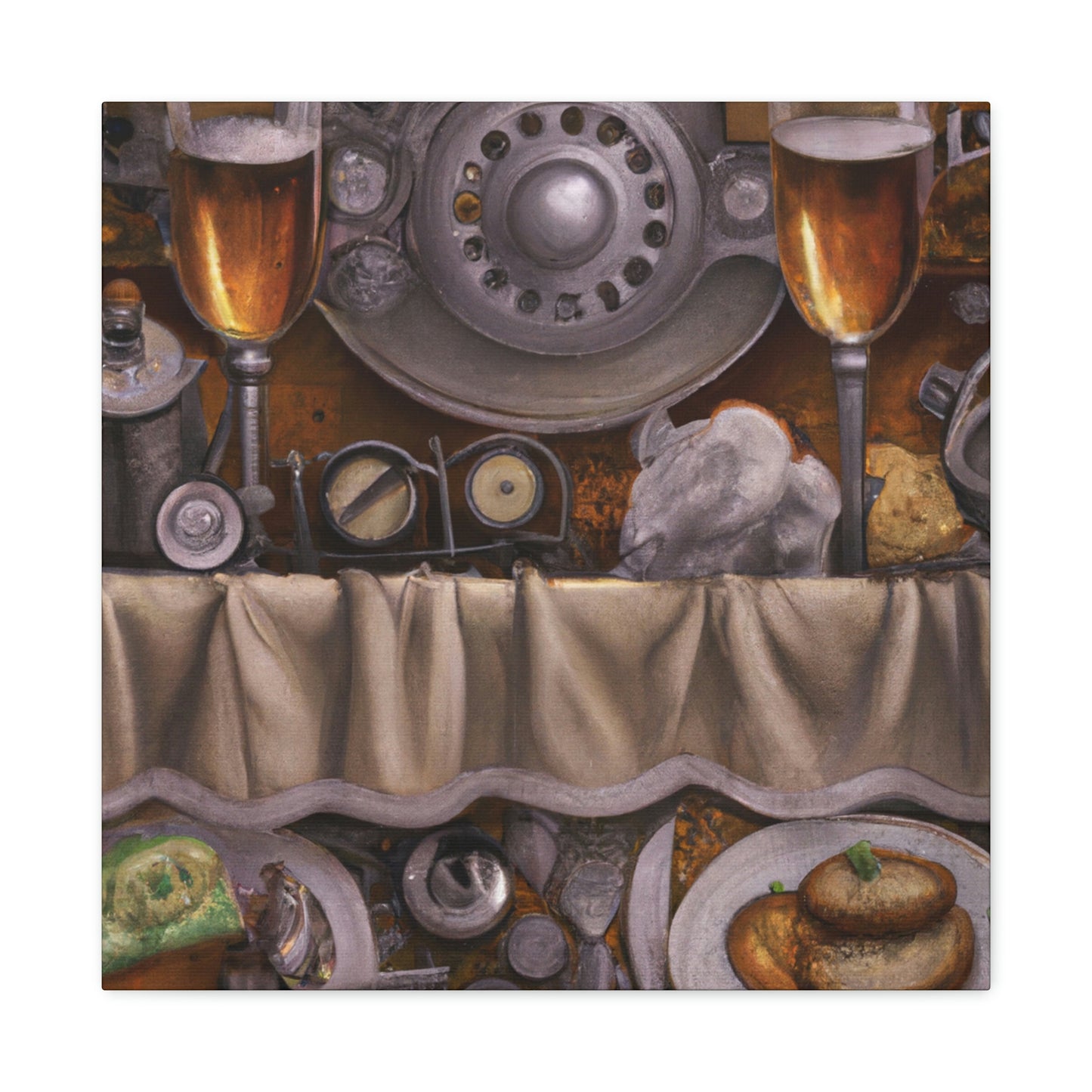 Steampunk Dinner Setting - Canvas