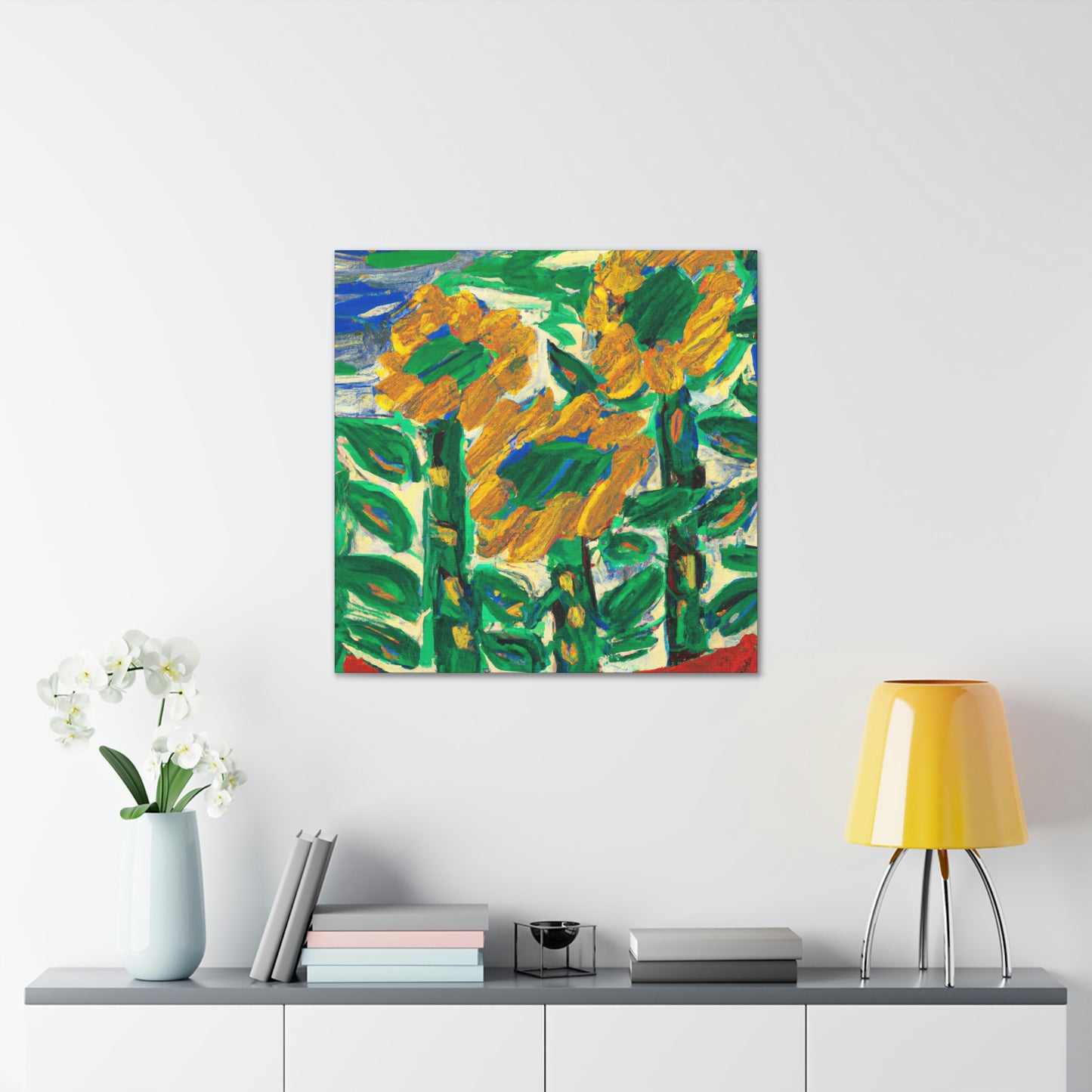 Sunflower in Expressionism - Canvas