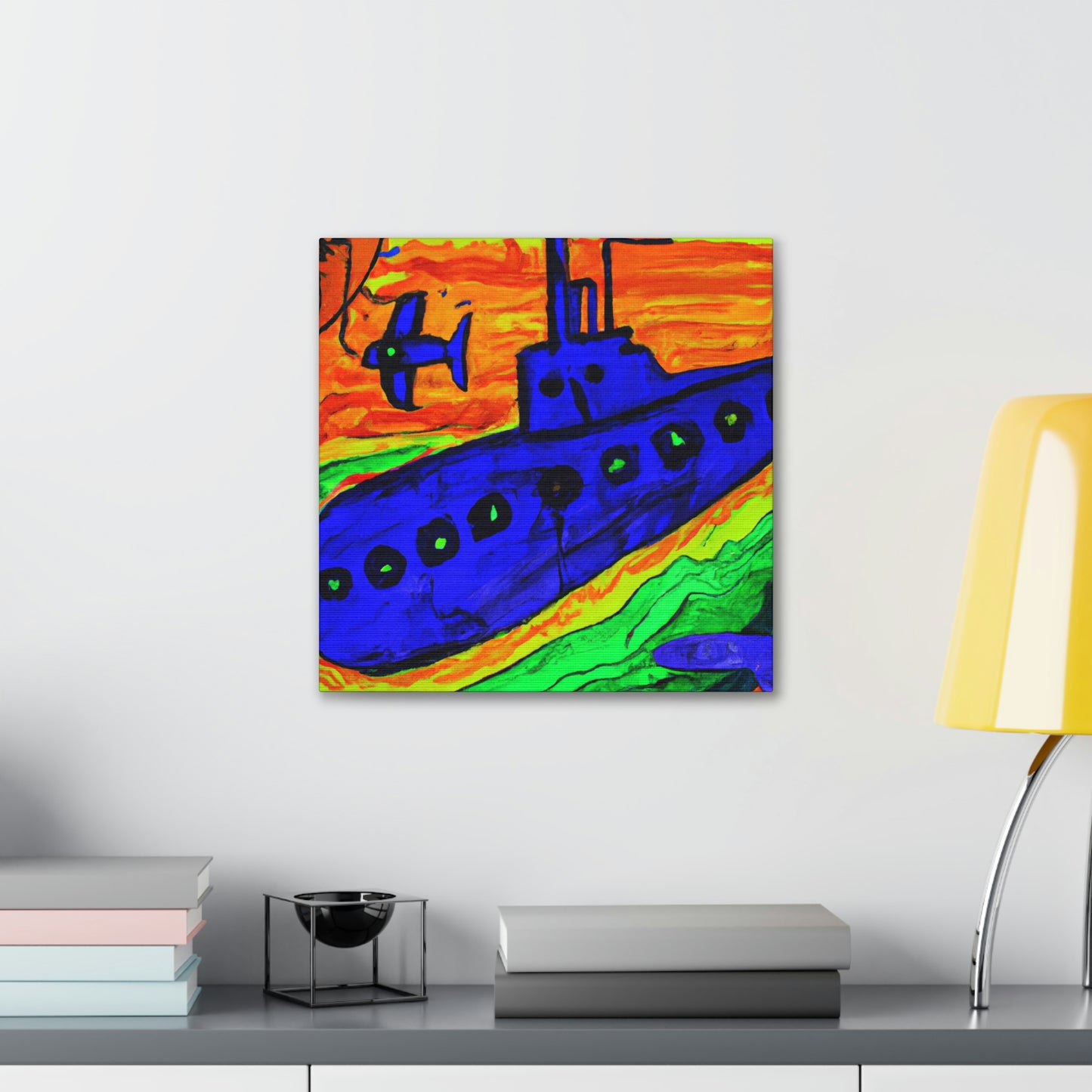 Submarine in Fauve Colors - Canvas