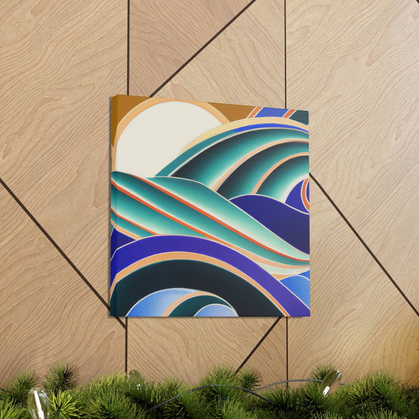 Glimmering Sea Swells - Canvas