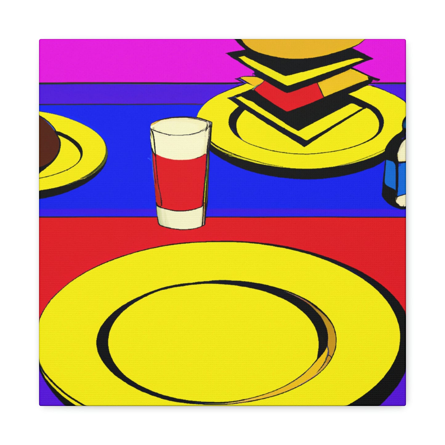 Dining in Pop Art - Canvas