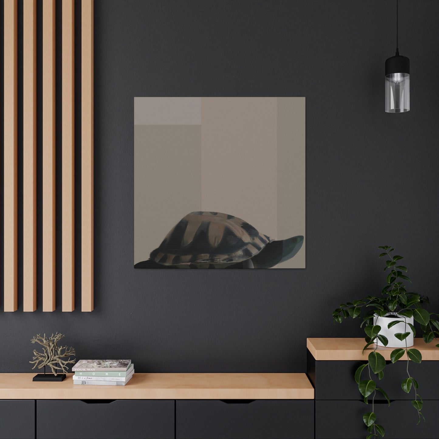 "Box Turtle Reflection" - Canvas