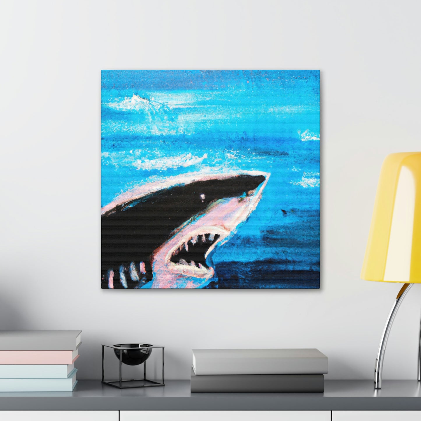 "Dangerous White Shark" - Canvas