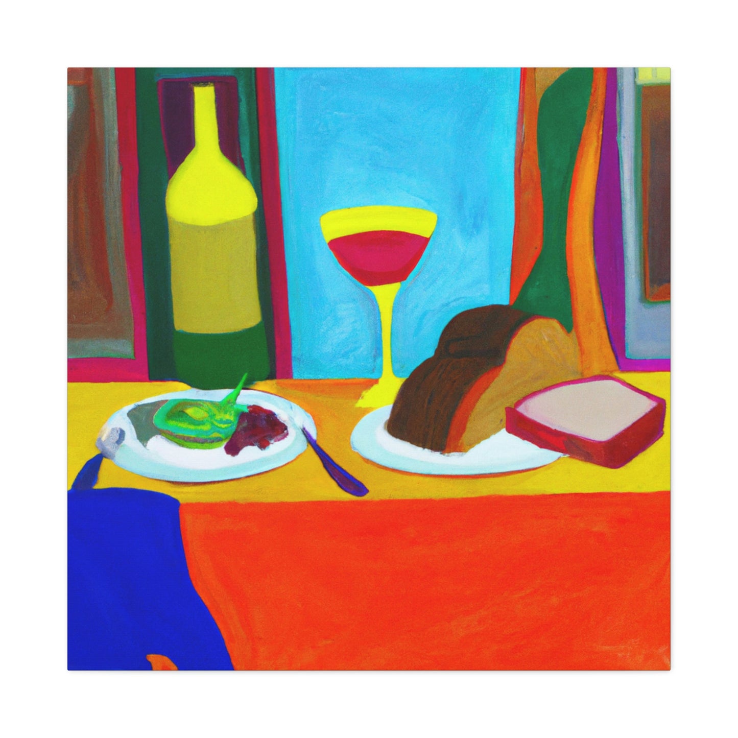 Breaking Bread Together - Canvas