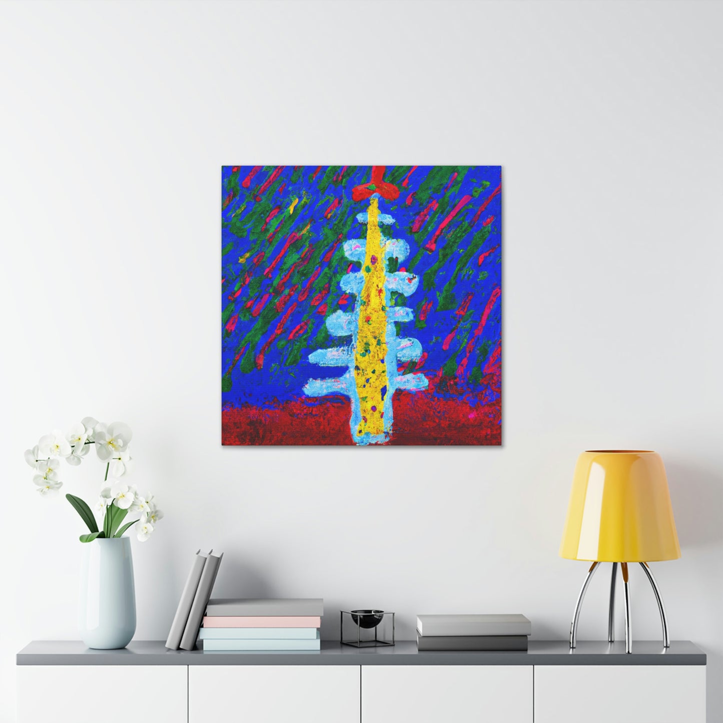 Christmas Tree Reflection - Canvas