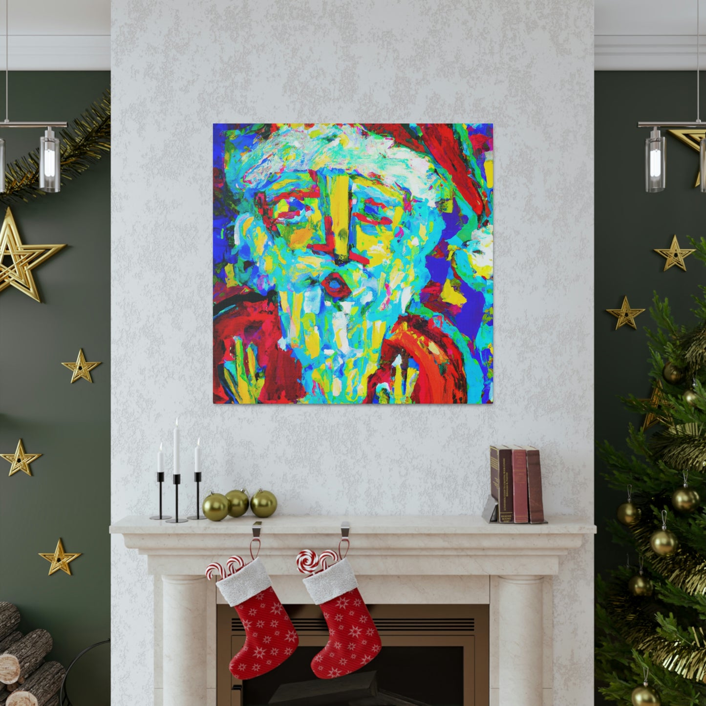 Santa in Expressionism - Canvas