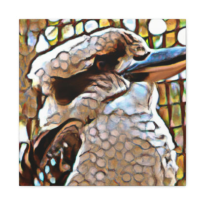 Kookaburra Pointillism - Canvas