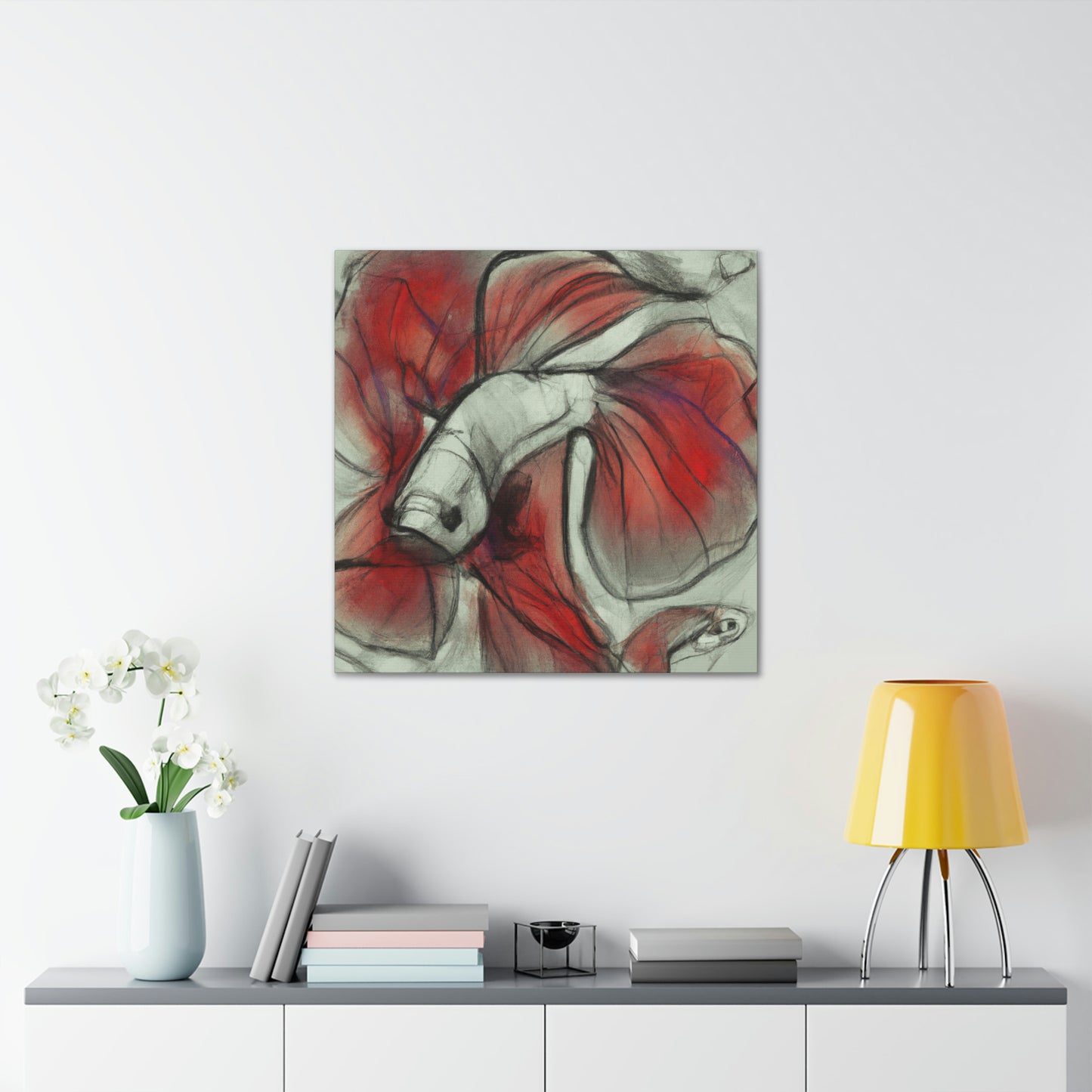 Betta in Expressionism - Canvas