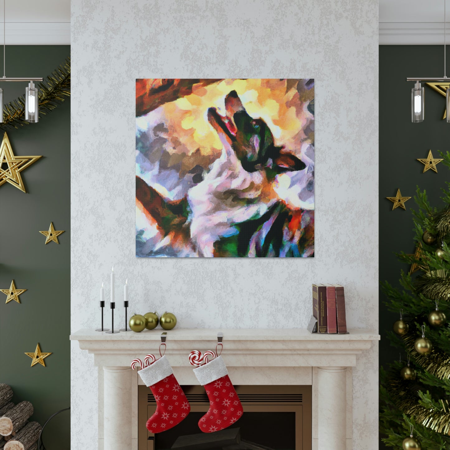 Border Collie Elegance - Canvas