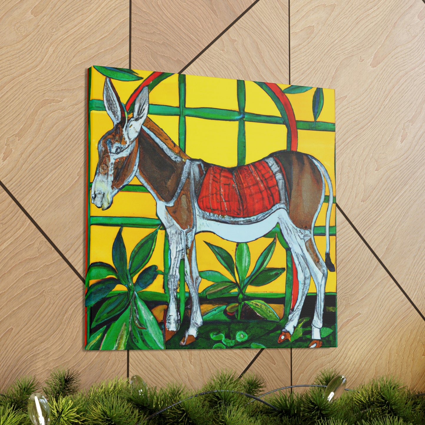 "Donkey in Art Nouveau" - Canvas