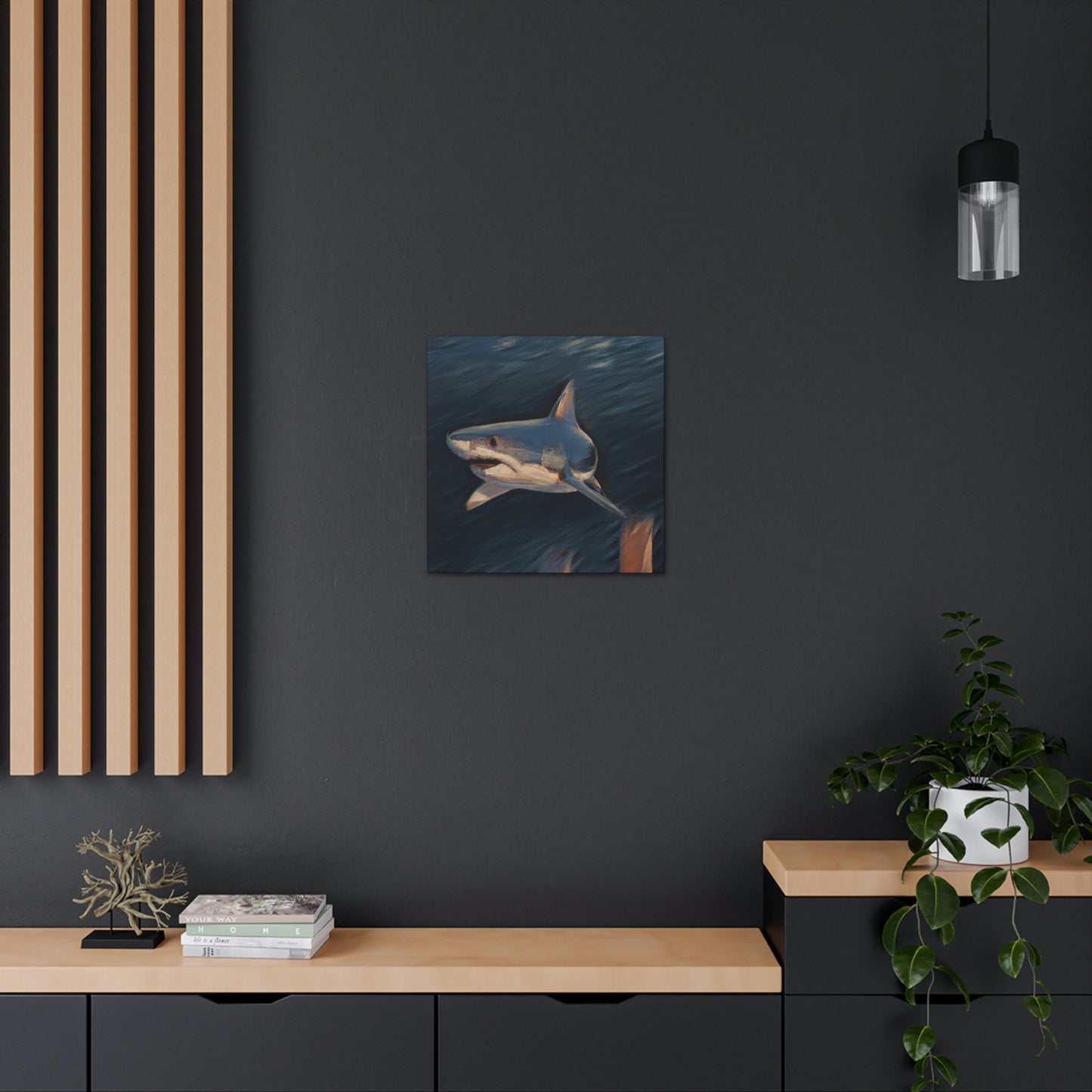 "Shark in the Ocean" - Canvas