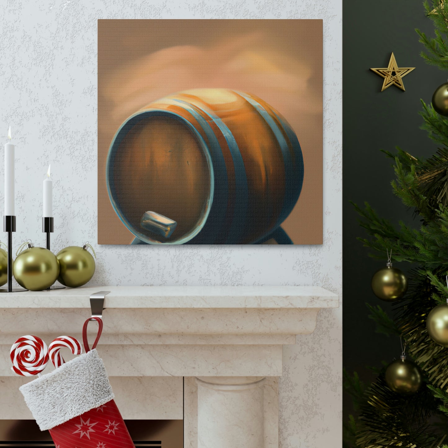 "Whiskey Barrel Ode" - Canvas