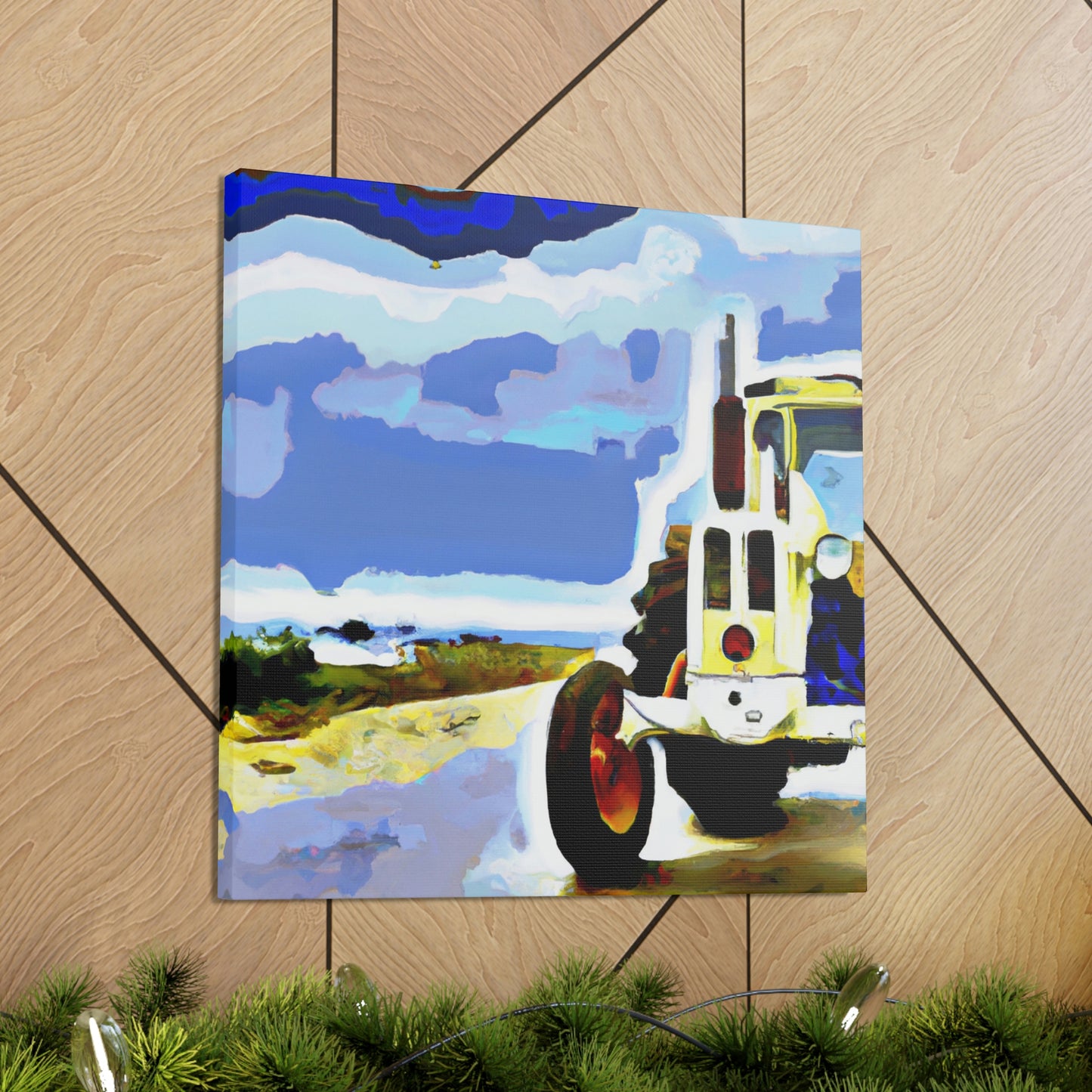 Tractor in Twilight Glow - Canvas