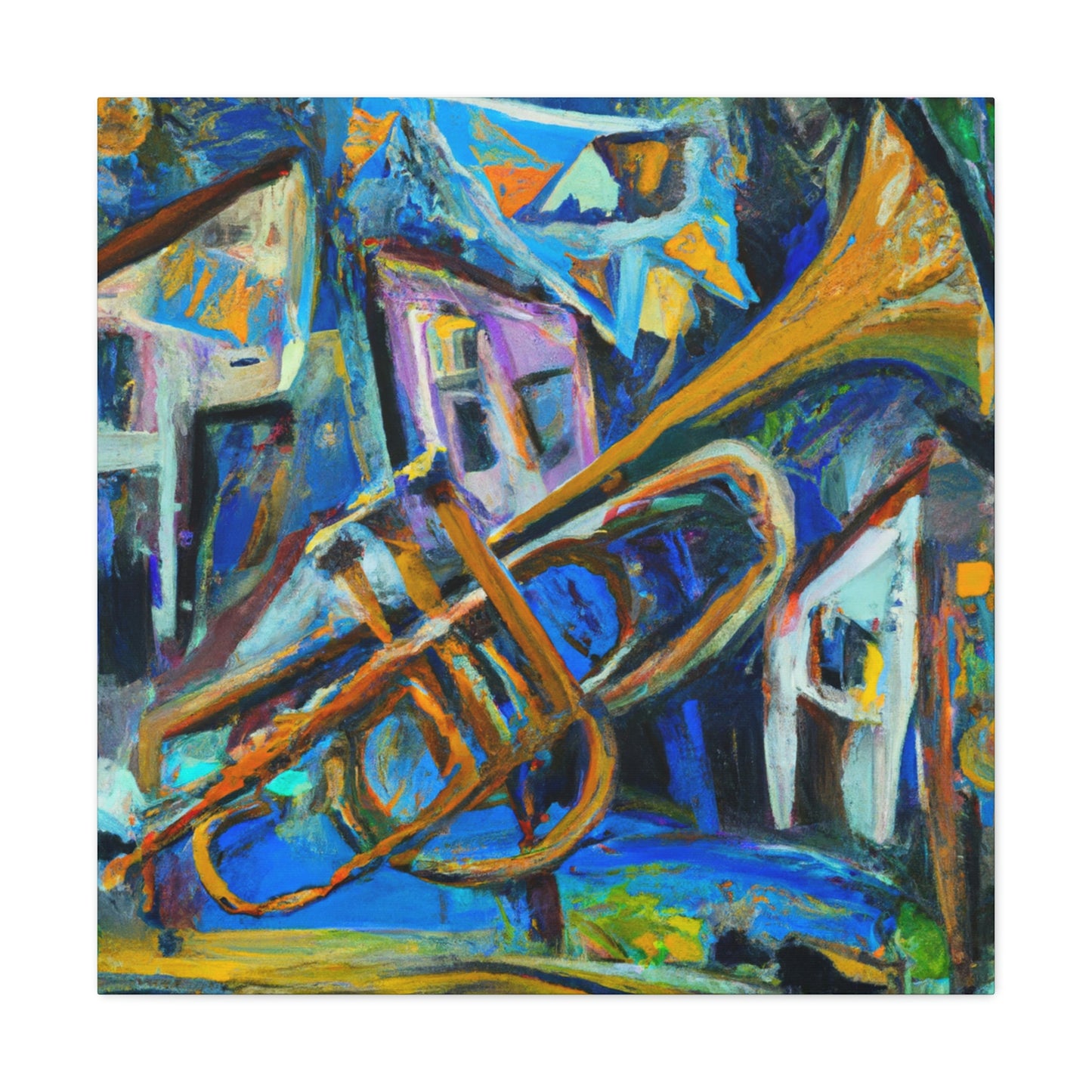 Serenading Trumpet Melody - Canvas