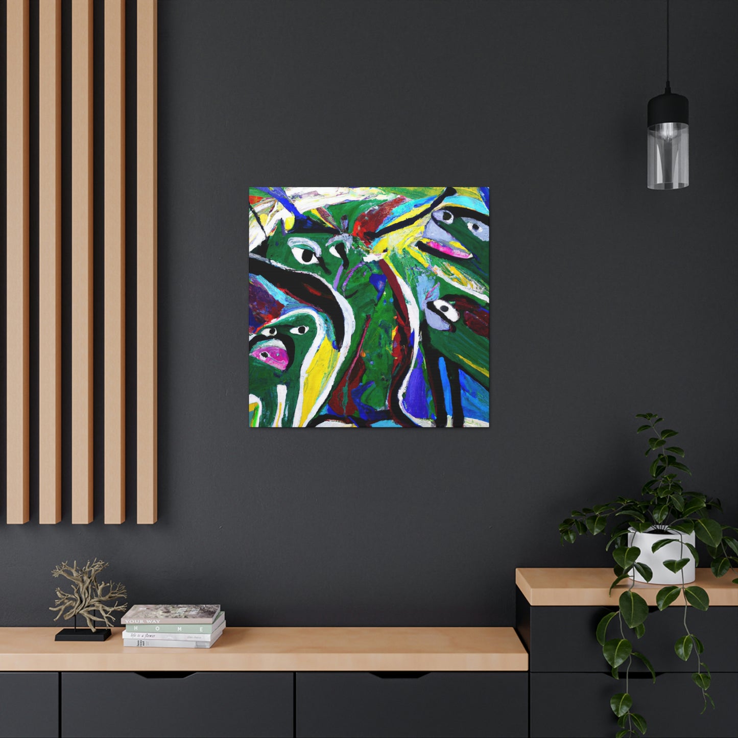 Otters in Abstraction - Canvas