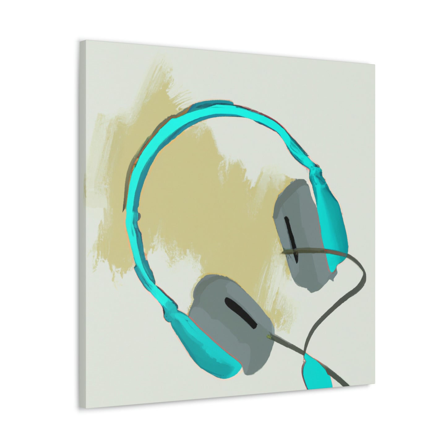 Headphones in Monochrome - Canvas