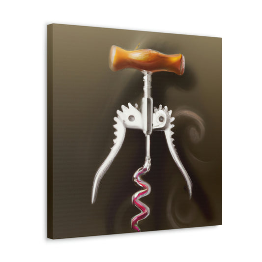 "Corkscrew Twisting Metal" - Canvas