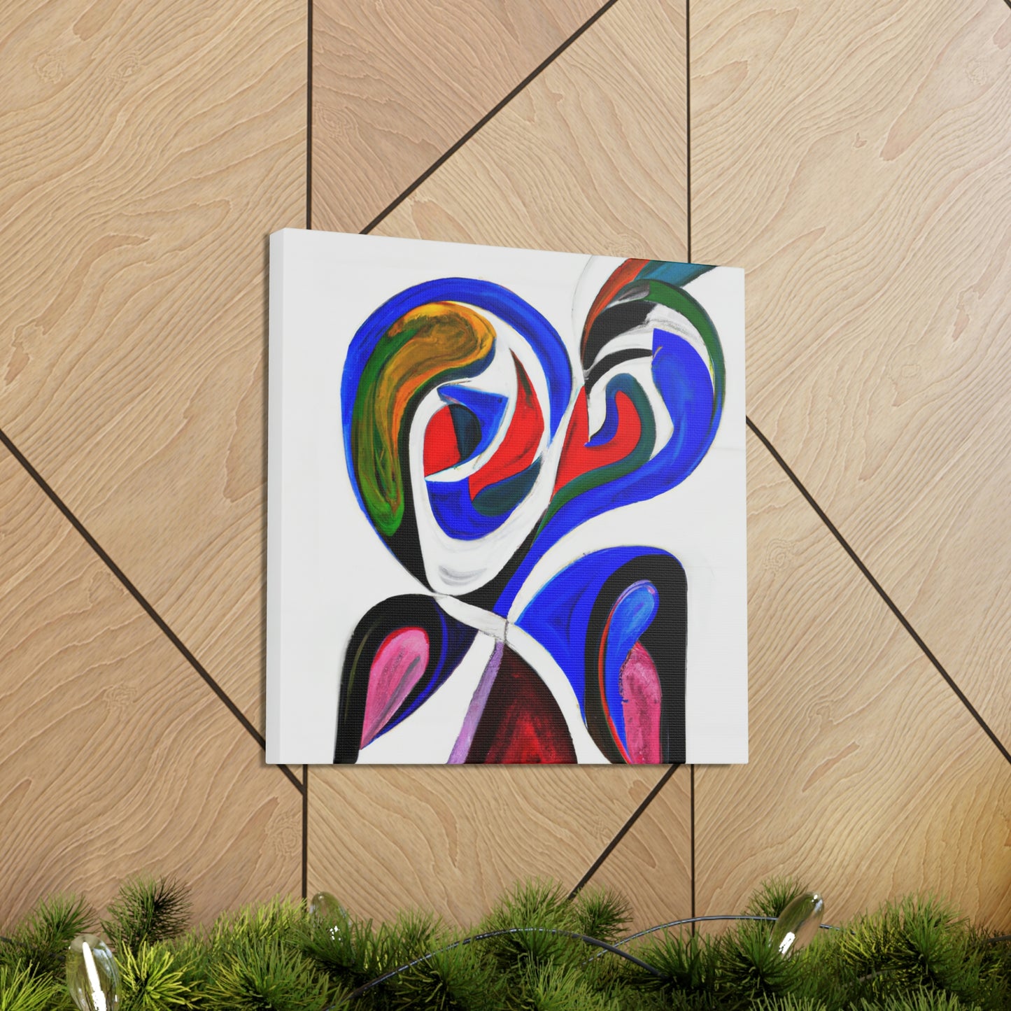 Lovebirds in Flux - Canvas