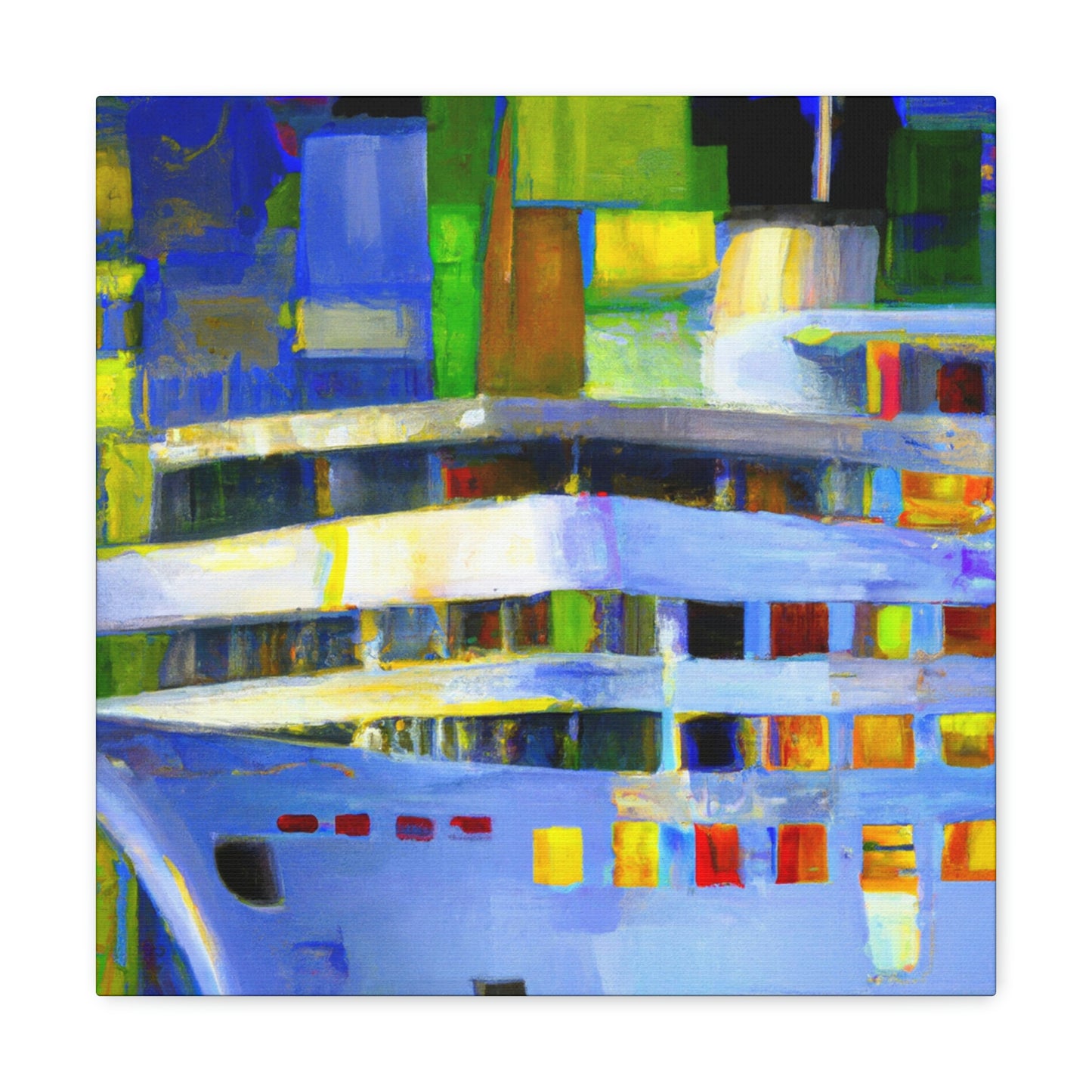 Cruise Ship Abstraction - Canvas