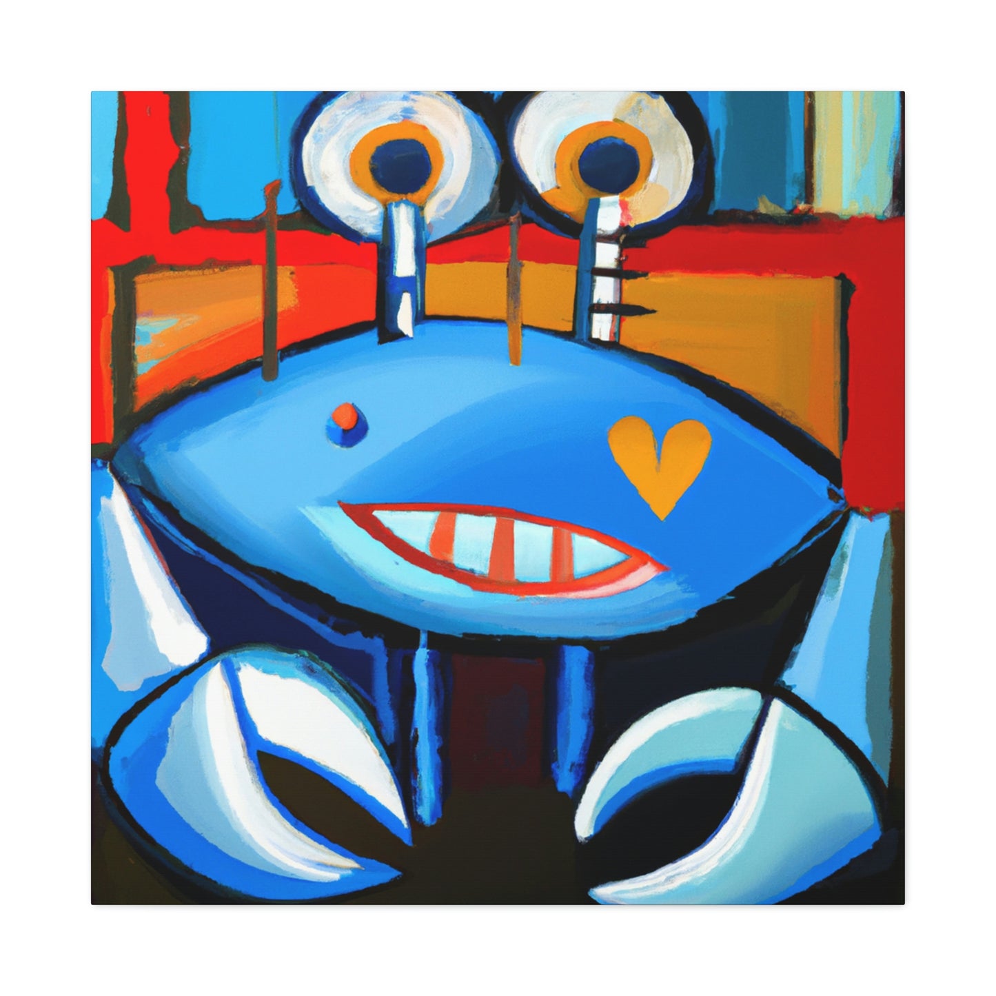 Crab in Abstract Art - Canvas