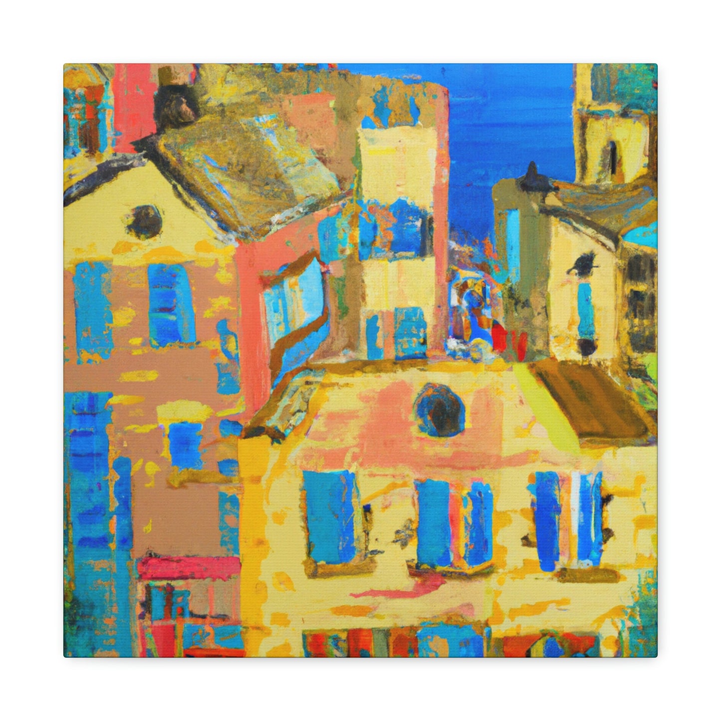 "Mediterranean Brilliance Ablaze" - Canvas