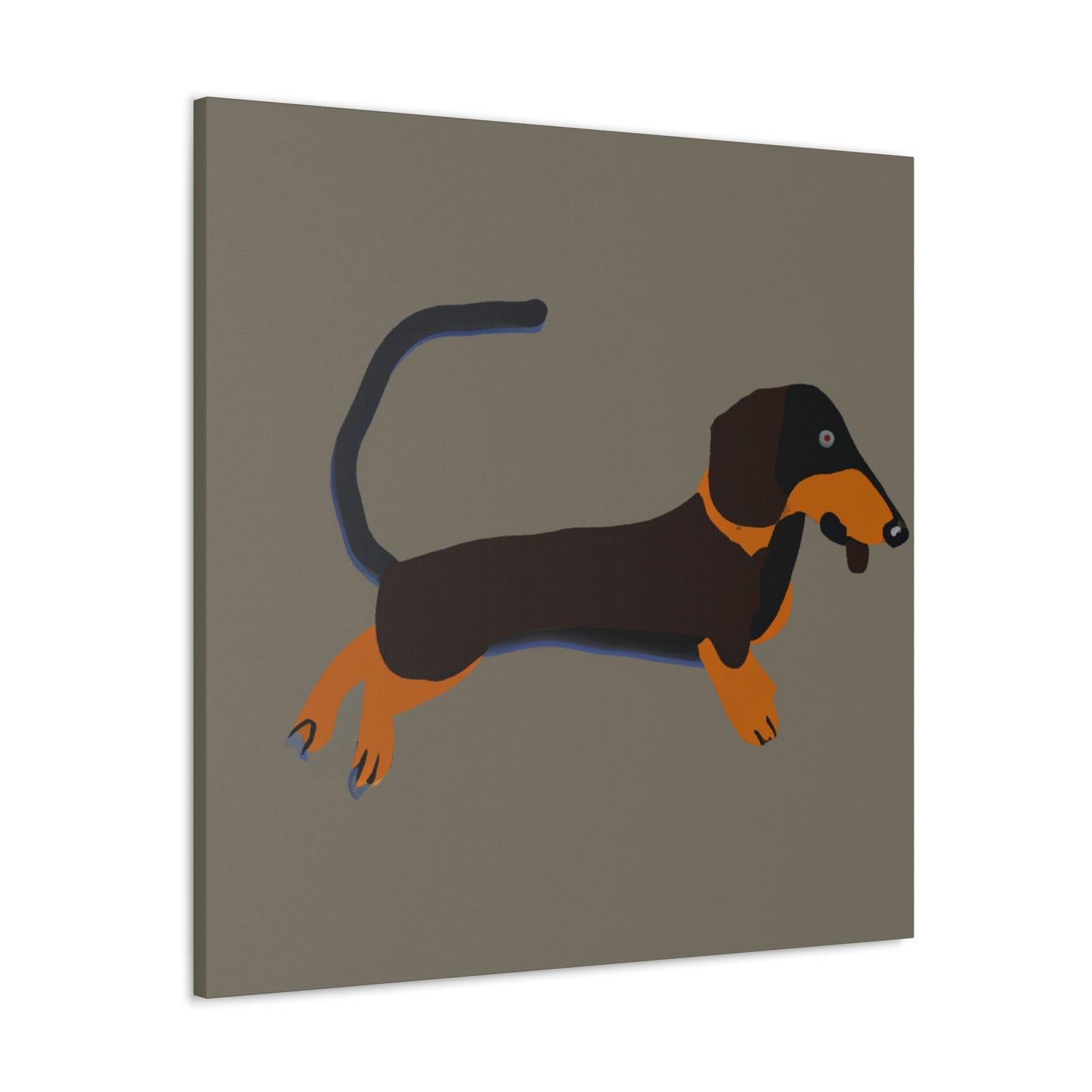 "Dachshund in Minimalism" - Canvas