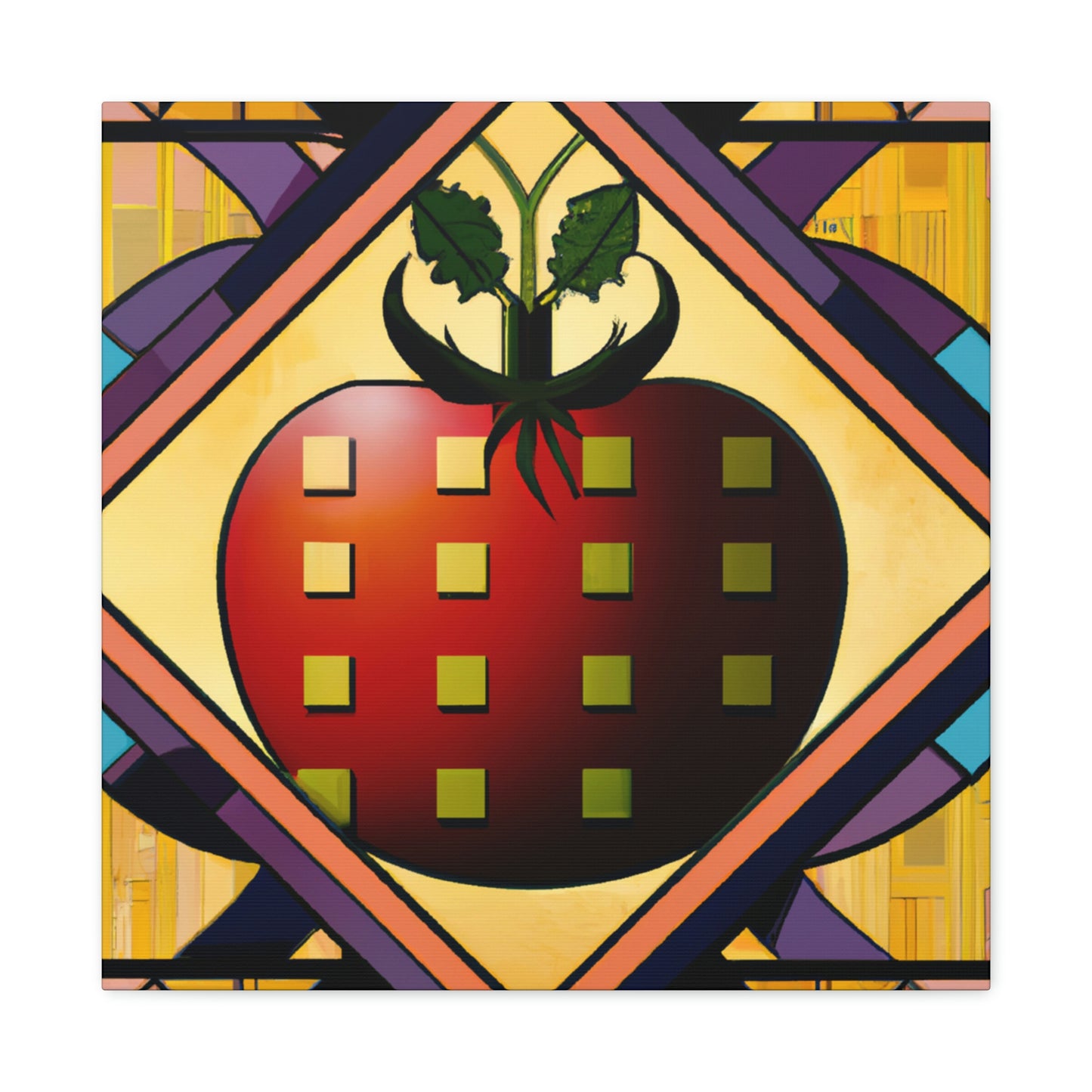 Tasty Art Deco Tomato - Canvas