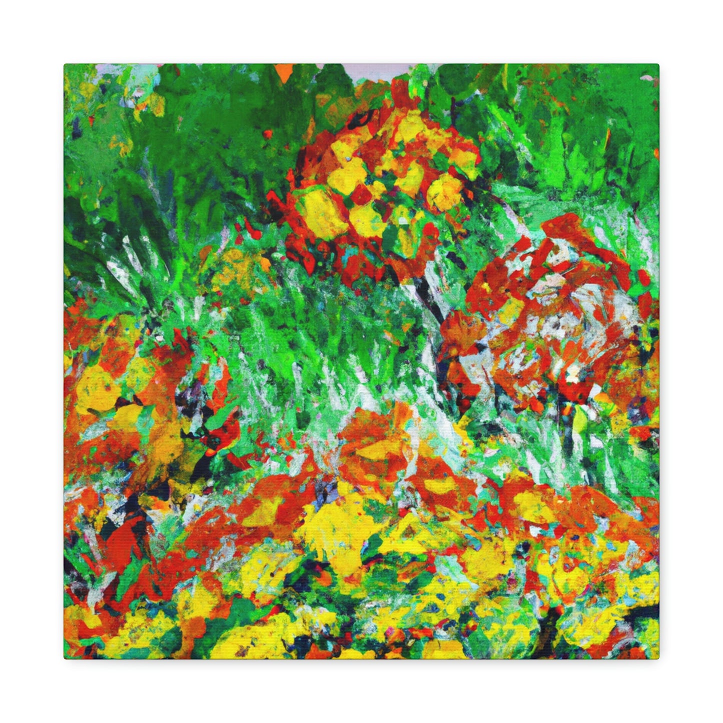 Marigold Fields Ablaze - Canvas