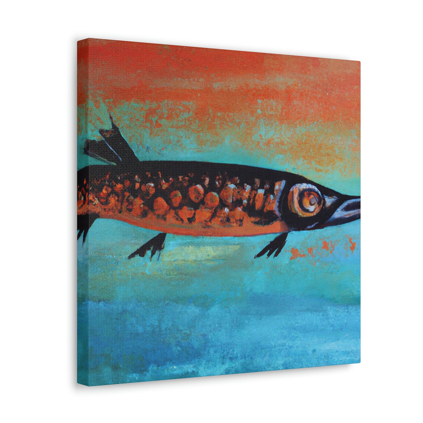 "Barracuda Abstractive Scene" - Canvas