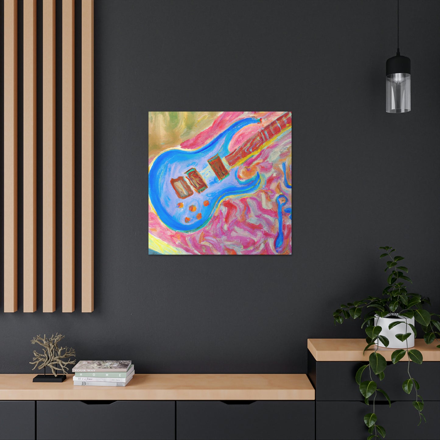 "Electric Guitar Triumphant" - Canvas