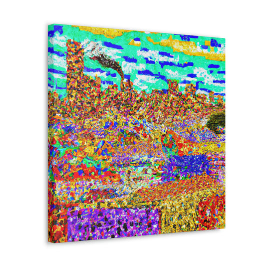 Victorian Pointillism Splendor - Canvas