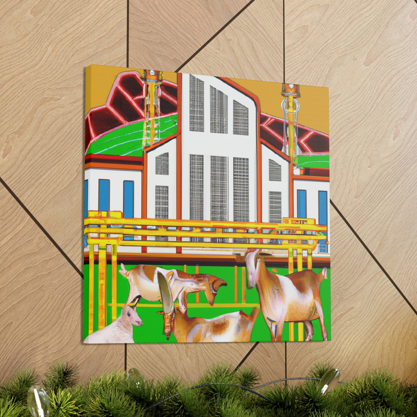 "Goat in Jazzland" - Canvas