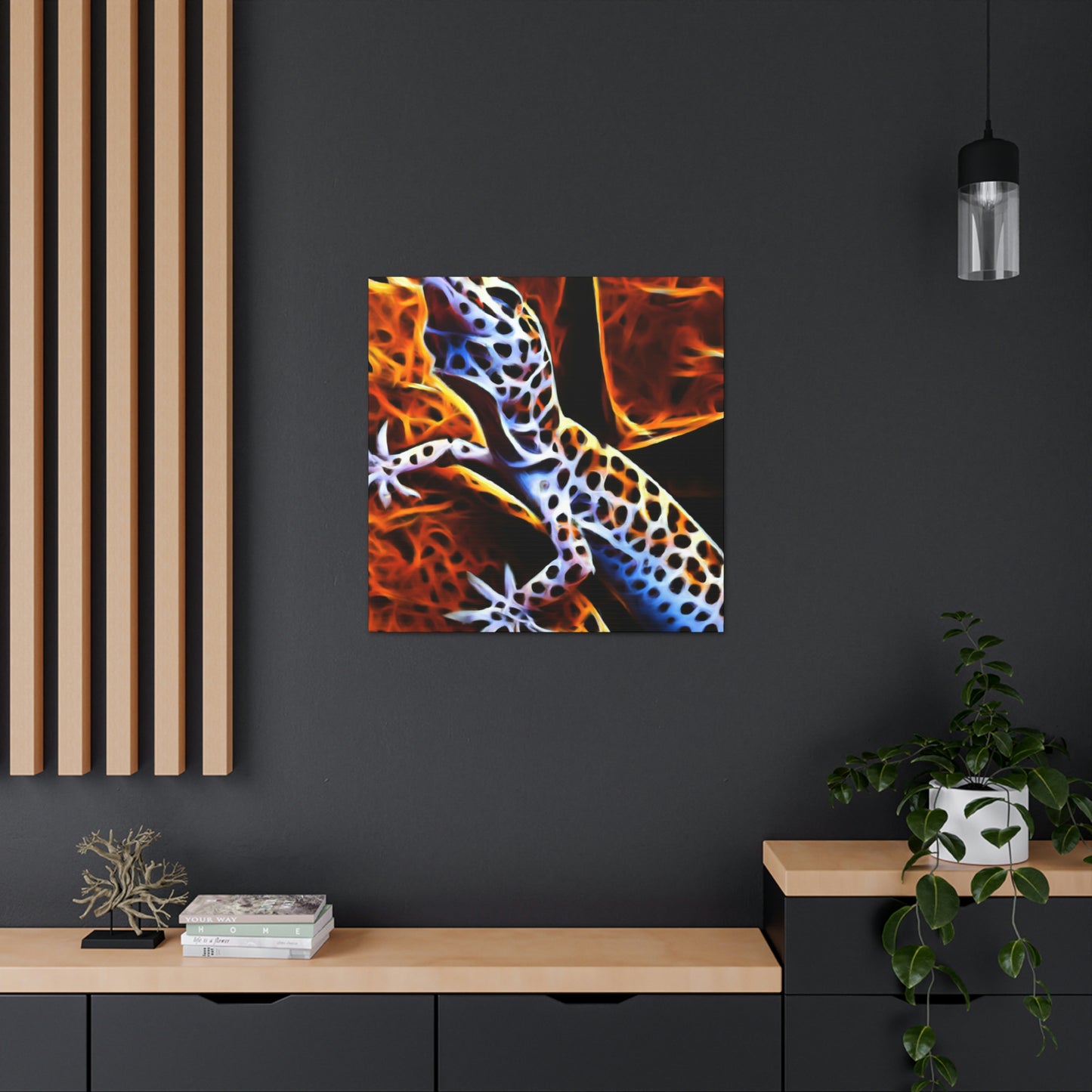 Leopard Gecko Reflection - Canvas